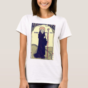 Camiseta San Benito de Nursia Patrono de Europa Católico