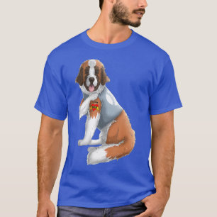 Camiseta San Bernard Amo A Mamá Tattoo Dog Dia Funny
