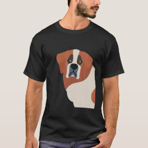 Camiseta San Bernard Cuppy Personalizado Art Cute Perro Ani