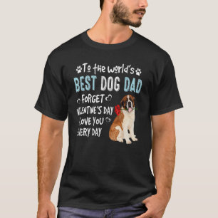 Camiseta San Bernard Mejor Perro Papá Día de San Valentín C