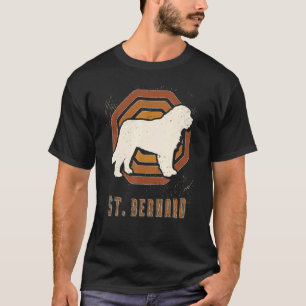 Camiseta San Bernard Vintage Retro Classic Dog Love