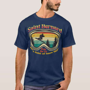 Camiseta San Bernardo de la nieve de la vendimia de Montjou