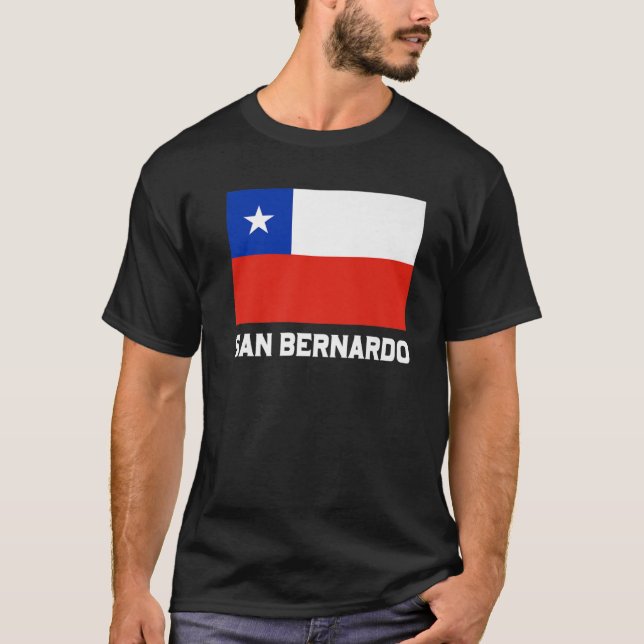 Camiseta San Bernardo Republica Chile Emblem Escudo Bandera (Anverso)