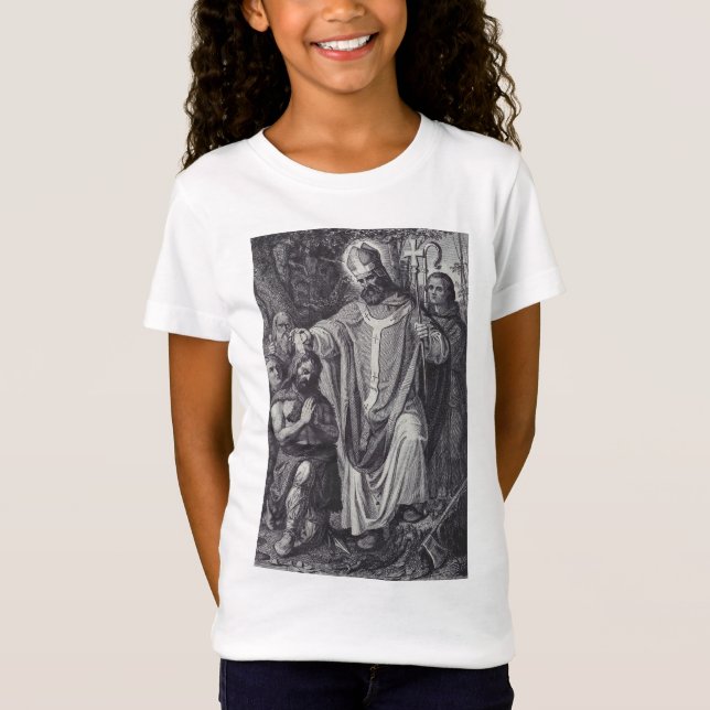 Camiseta San Bonifacio de Maguncia - Maestro del Saber (Anverso)