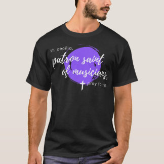 Camiseta San Cecilia, patrono de los músicos, católico T