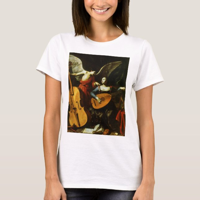 Camiseta San Cecilia y el ángel de Carlo Saraceni (Anverso)