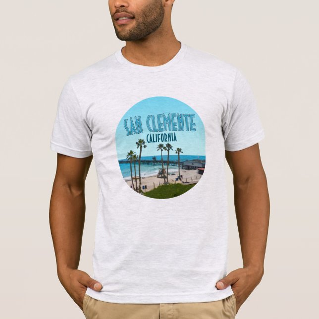 Camiseta San Clemente Pier Beach California Vintage (Anverso)