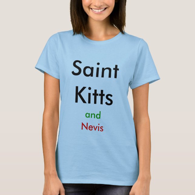 Camiseta San Cristóbal y Nieves (Anverso)