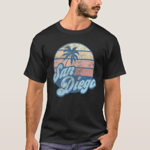 Camiseta San Diego Beach California CA Retro Vintage años 7