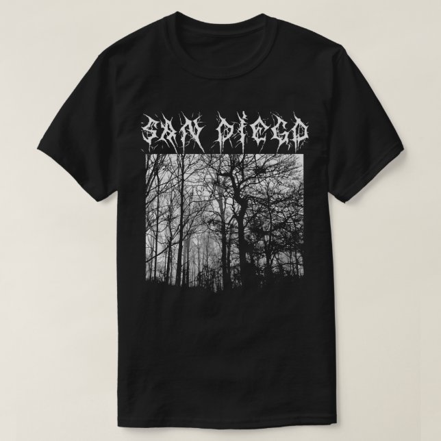 Camiseta San Diego Black Metal T-shirt Metalshirt (Diseño del anverso)