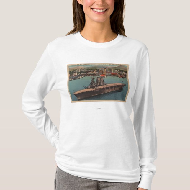 Camiseta San Diego, CA - portaaviones de la marina (Anverso)