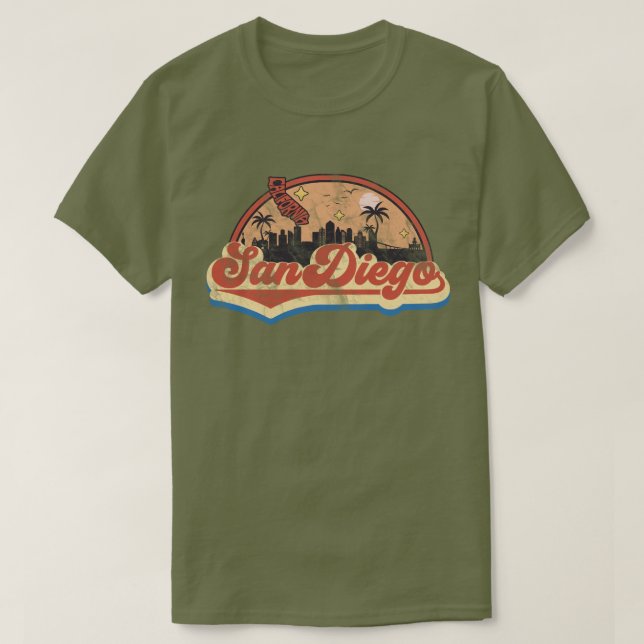 Camiseta San Diego, California (Diseño del anverso)