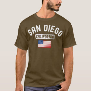 Camiseta San Diego California Bandera de los Estados Unidos