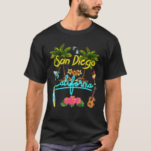 Camiseta San Diego California Beach Summer Palm Sun Set Pal
