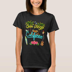 Camiseta San Diego California Beach Summer Palm Sun Set Pal