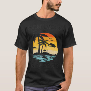 Camiseta San Diego California Beach Surf Summer Vacation Vi