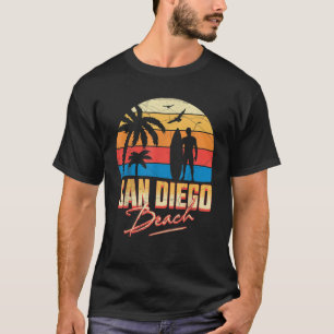 Camiseta San Diego California Beach Surfing Surfing Summer