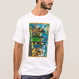 Camiseta San Diego, California - escenas grandes de la