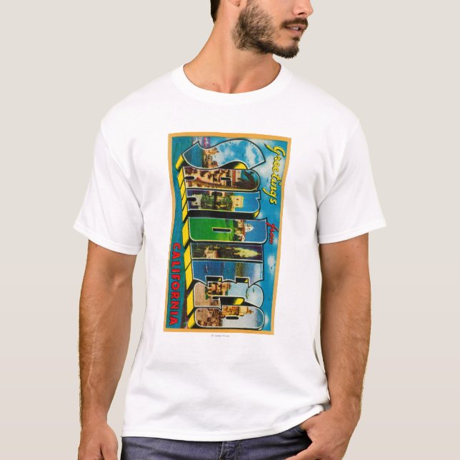 Camiseta San Diego, California - escenas grandes de la (Anverso)