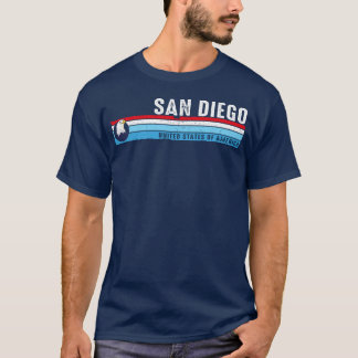 Camiseta San Diego California estilo vintage retro costero