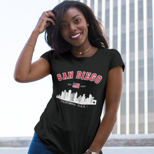 Camiseta San Diego California Modern Skyline City