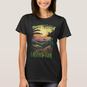 Camiseta San Diego California Palmeras Playa Océano Surf