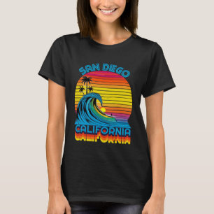 Camiseta San Diego California Retro Throwback Surf & Beach