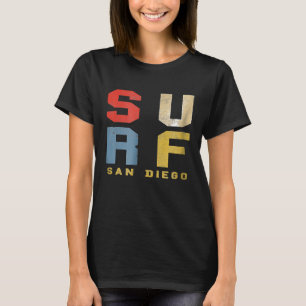 Camiseta San Diego California Shirt Retro Vintage Surfing T