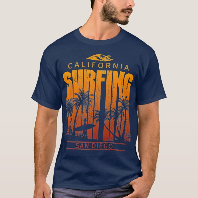 Camiseta San Diego California Surf Fans Premium (Anverso)
