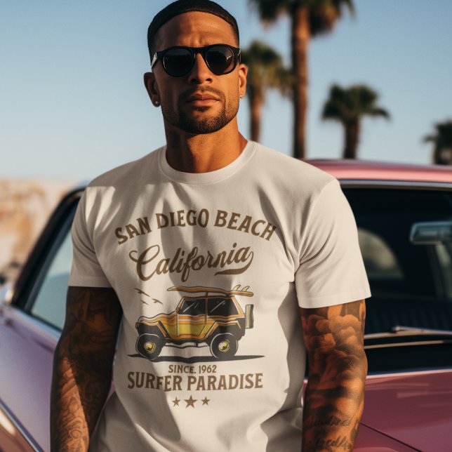Camiseta San Diego California Surfer Paradise (Subido por el creador)