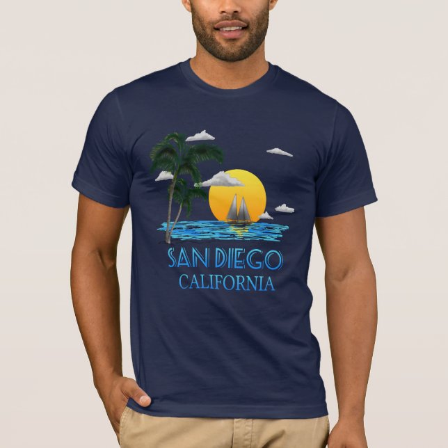 Camiseta San Diego California Vela (Anverso)