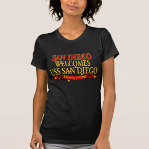 Camiseta San Diego da la bienvenida a USS San Diego