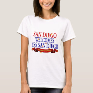Camiseta San Diego da la bienvenida a USS San Diego