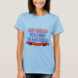 Camiseta San Diego da la bienvenida al USS San Diego