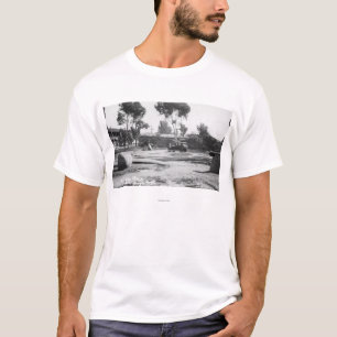 Camiseta San Diego, fotografía vieja de la opinión de la
