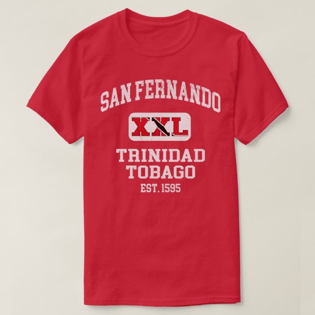Camiseta San Fernando Trinidad y Tobago XXL Desi atlético (Diseño del anverso)