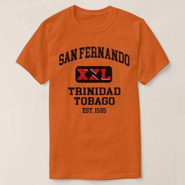 Camiseta San Fernando Trinidad y Tobago XXL Desi atlético (Diseño del anverso)