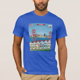 Camiseta San Francisco, CA el   la ciudad por la bahía