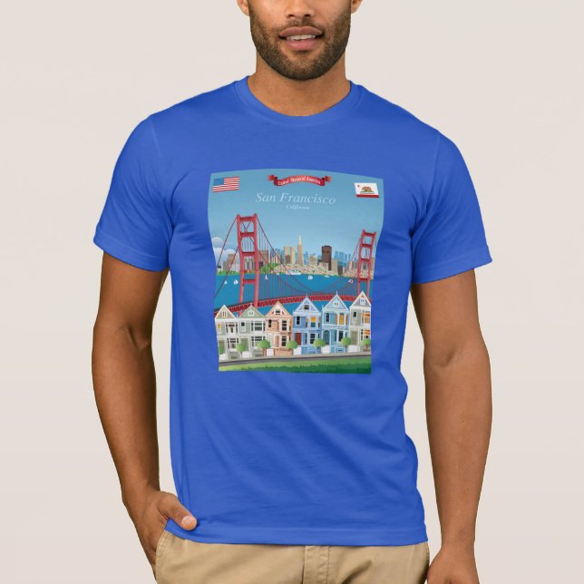 Camiseta San Francisco, CA el | la ciudad por la bahía (Anverso)