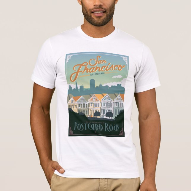 Camiseta San Francisco, CA - Fila postal (Anverso)