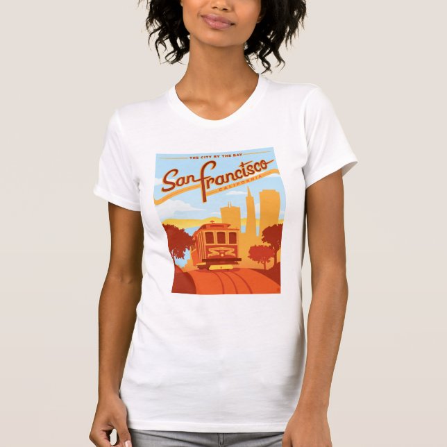 Camiseta San Francisco, CA - La ciudad junto a la bahía (Anverso)