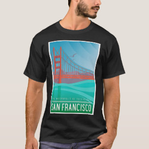 Camiseta San Francisco California Art Deco Nouveau Travel P