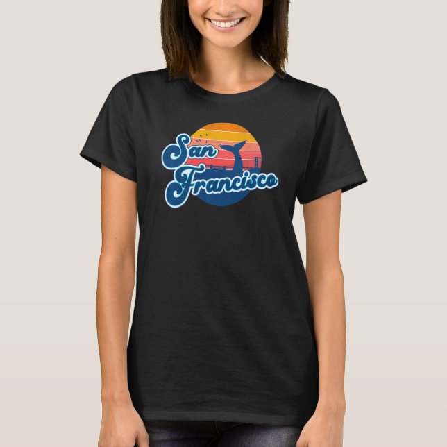 Camiseta San Francisco California Beach 70 Retro Surfer (Anverso)