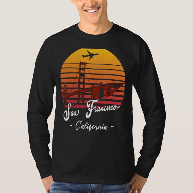 Camiseta San Francisco California Golden Gate Bridge Souven (Anverso)