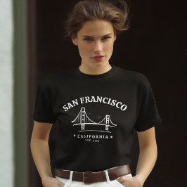 Camiseta San Francisco California Golden Gate Landscape