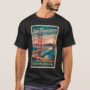 Camiseta San Francisco California Puente Golden Gate Viajes