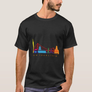 Camiseta San Francisco California Usa Skyline Souvenir