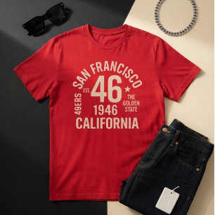Camiseta San Francisco California Vintage Number
