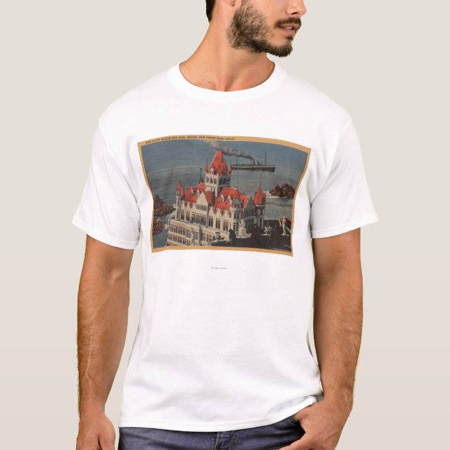 Camiseta San Francisco, CAView de la casa vieja del (Anverso)