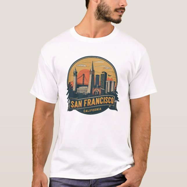 Camiseta San Francisco Ciudad California EE. UU. (Anverso)